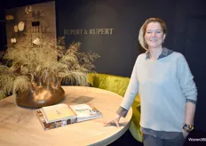 Britt van Donselaar-Rupert van Rupert & Rupert, een familiebedrijf met een eigen label in het luxe segment. 